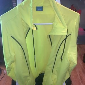 Neon Yellow Rain Jacket